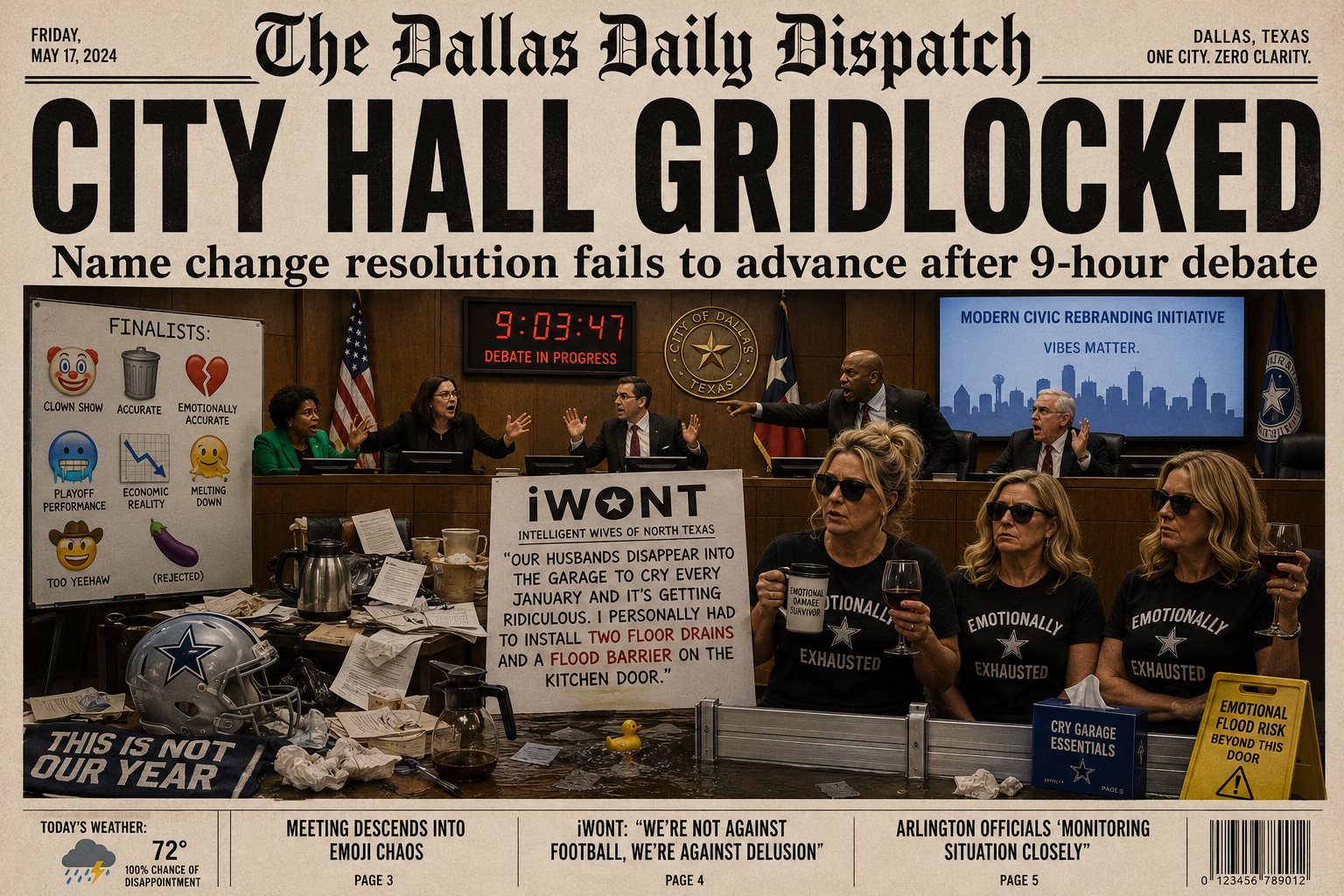 City Hall Gridlocked over name change