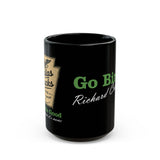 Go Birds Black Mug — "Go Birds, Richard Cranium" Script Coffee Cup for Eagles Fans
