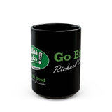 Go Birds Coffee Mug — 'Richard Cranium' Fan Black Ceramic Mug
