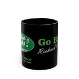 Go Birds Coffee Mug — 'Richard Cranium' Fan Black Ceramic Mug