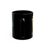 Go Birds Black Mug — "Go Birds, Richard Cranium" Script Coffee Cup for Eagles Fans