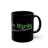 Go Birds Black Mug — "Go Birds, Richard Cranium" Script Coffee Cup for Eagles Fans