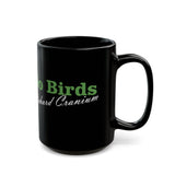 Go Birds Coffee Mug — 'Richard Cranium' Fan Black Ceramic Mug