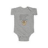 Infant Bodysuit – "Things to do Today" Checklist with Keystone Dallas Sucks