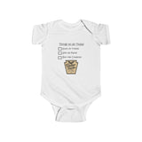 Infant Bodysuit – "Things to do Today" Checklist with Keystone Dallas Sucks